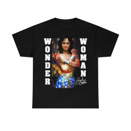 Wonder Woman Lynda Carter from the 70s tv show Unisex Heavy Cotton Tee