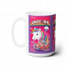 Unicorn Breakfast Cereal   Ceramic Mug 15oz